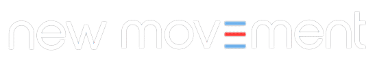 New Movement White - Wordmark